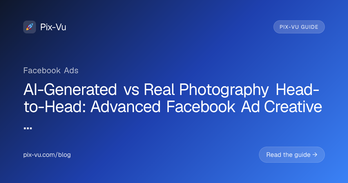 AI-Generated vs Real Photography Head-to-Head: Advanced Facebook Ad Creative Testing