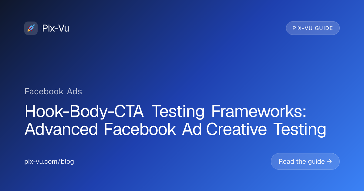 Hook-Body-CTA Testing Frameworks: Advanced Facebook Ad Creative Testing