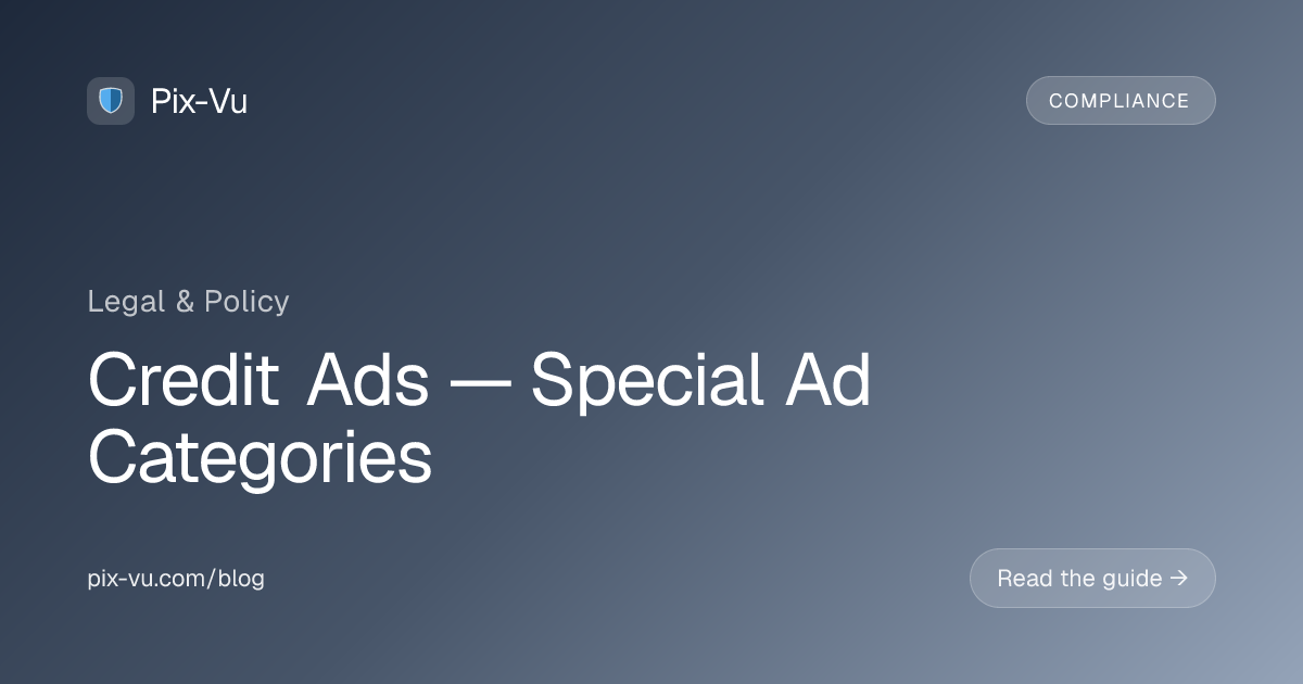 Credit Ads — Special Ad Categories