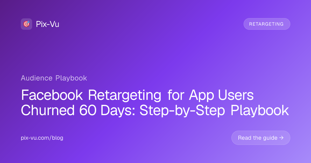 Facebook Retargeting for App Users Churned 60 Days: Step-by-Step Playbook