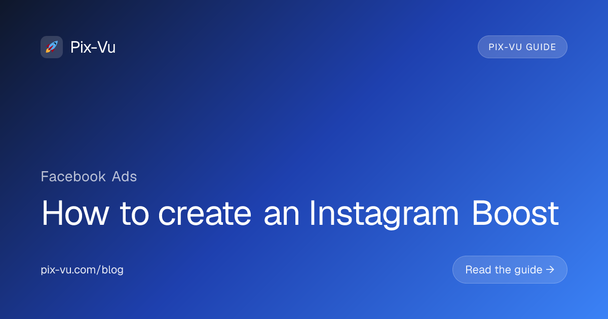 How to create an Instagram Boost
