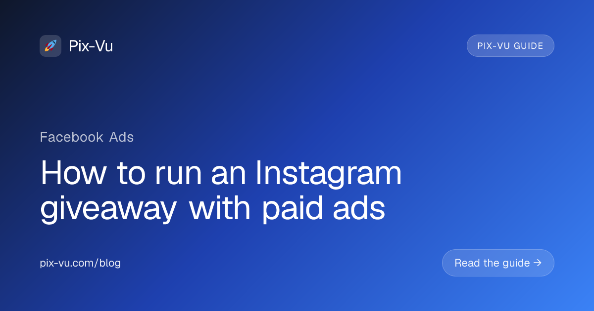 How to run an Instagram giveaway with paid ads