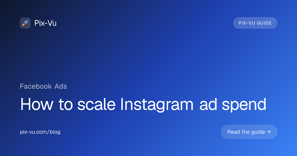 How to scale Instagram ad spend