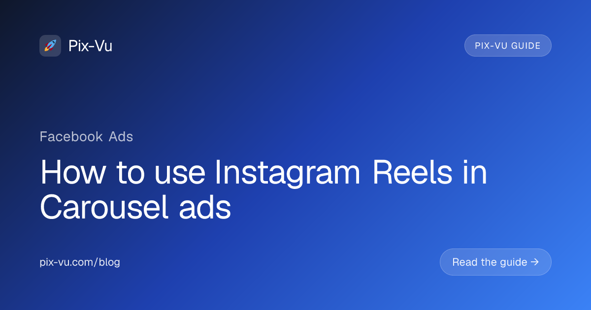 How to use Instagram Reels in Carousel ads
