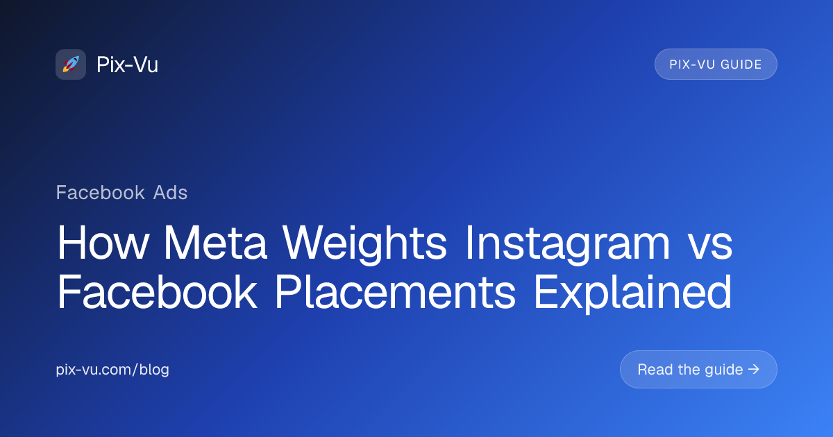 How Meta Weights Instagram vs Facebook Placements Explained